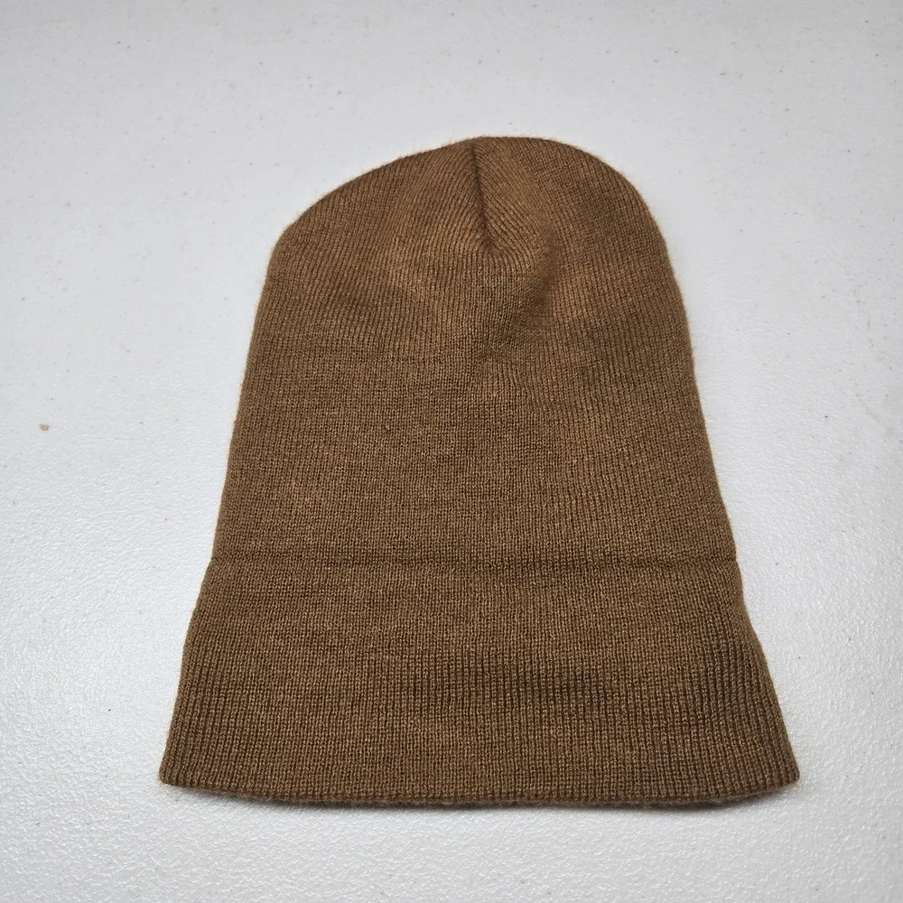 Carhartt Boys Beanie OS Brown Patch Logo‎ Acrylic Foldover Hat